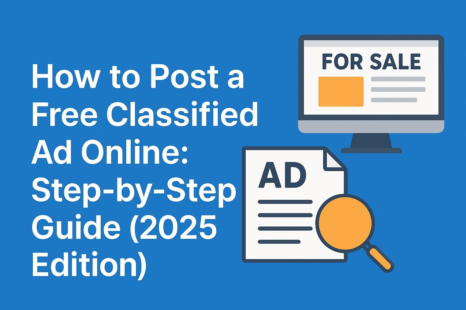 How to Post a Free Classified Ad Online: Step-by-Step Guide (2025 Edition)
