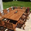 Modern Teak Patio Dining Set for Outdoor Spaces