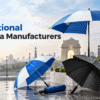 Why are promotional umbrellas useful for brand visibility?
